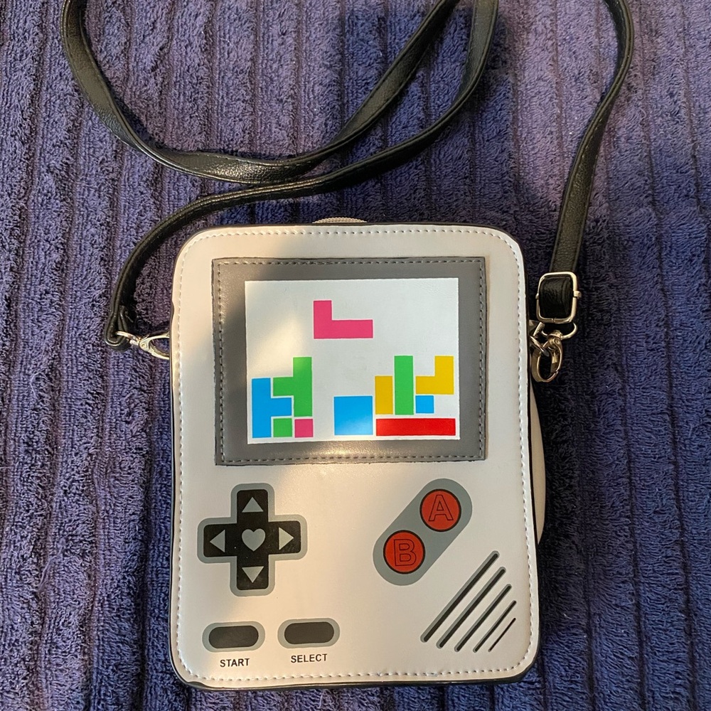 Game Boy Crossbody Purse with Leather Strap
